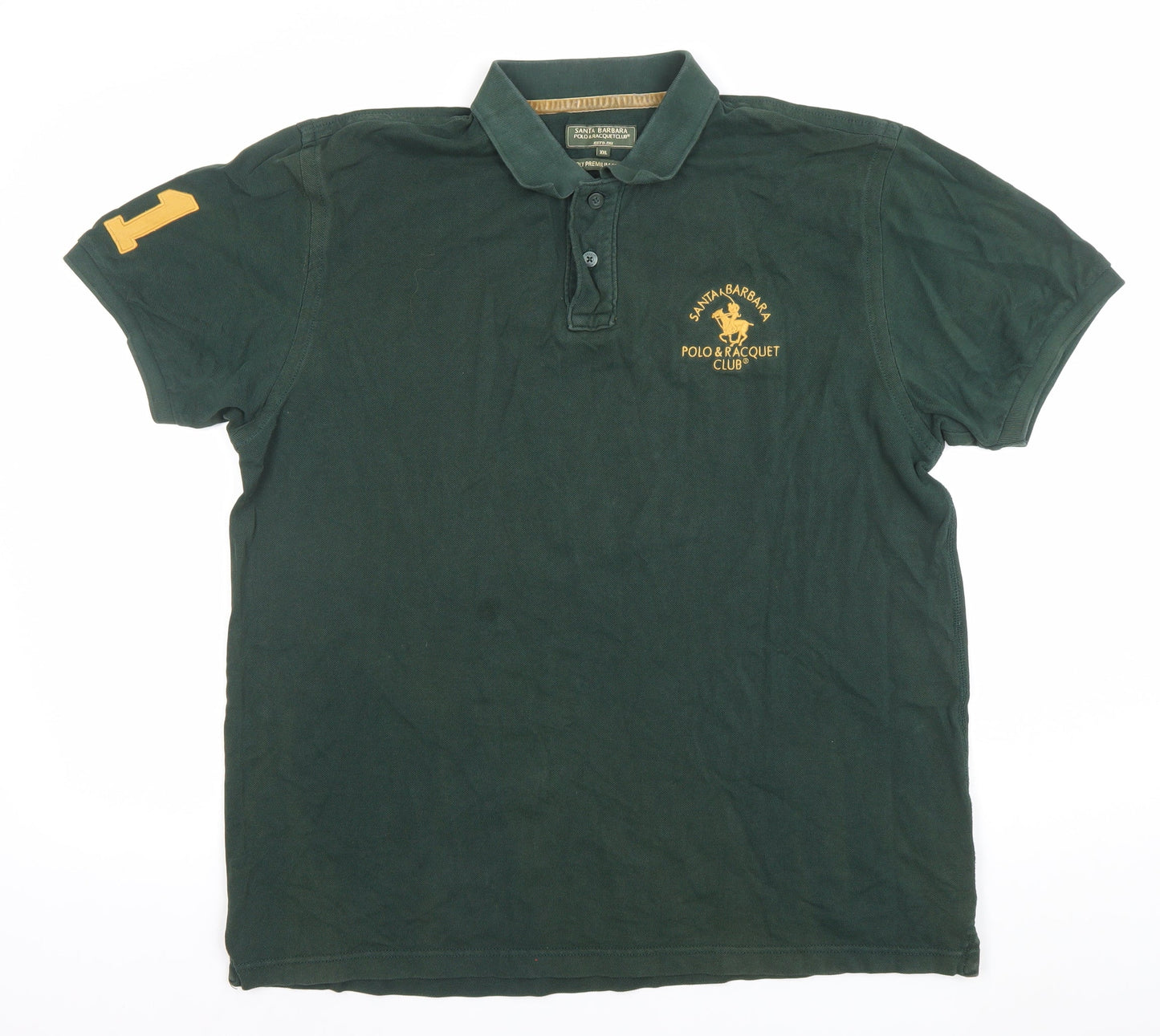 Mens UK Size XXL Santa Barbara Polo & Racquet Club Cotton Polo Shirt