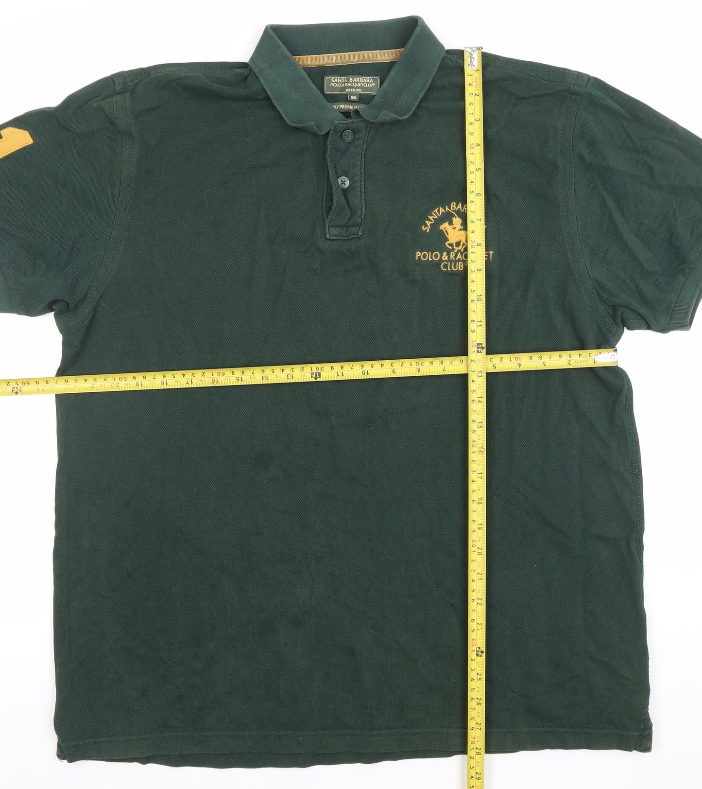 Mens UK Size XXL Santa Barbara Polo & Racquet Club Cotton Polo Shirt