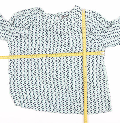 Womens UK Size 14 Max Multicoloured Basic Blouse