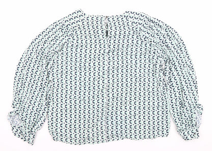 Womens UK Size 14 Max Multicoloured Basic Blouse