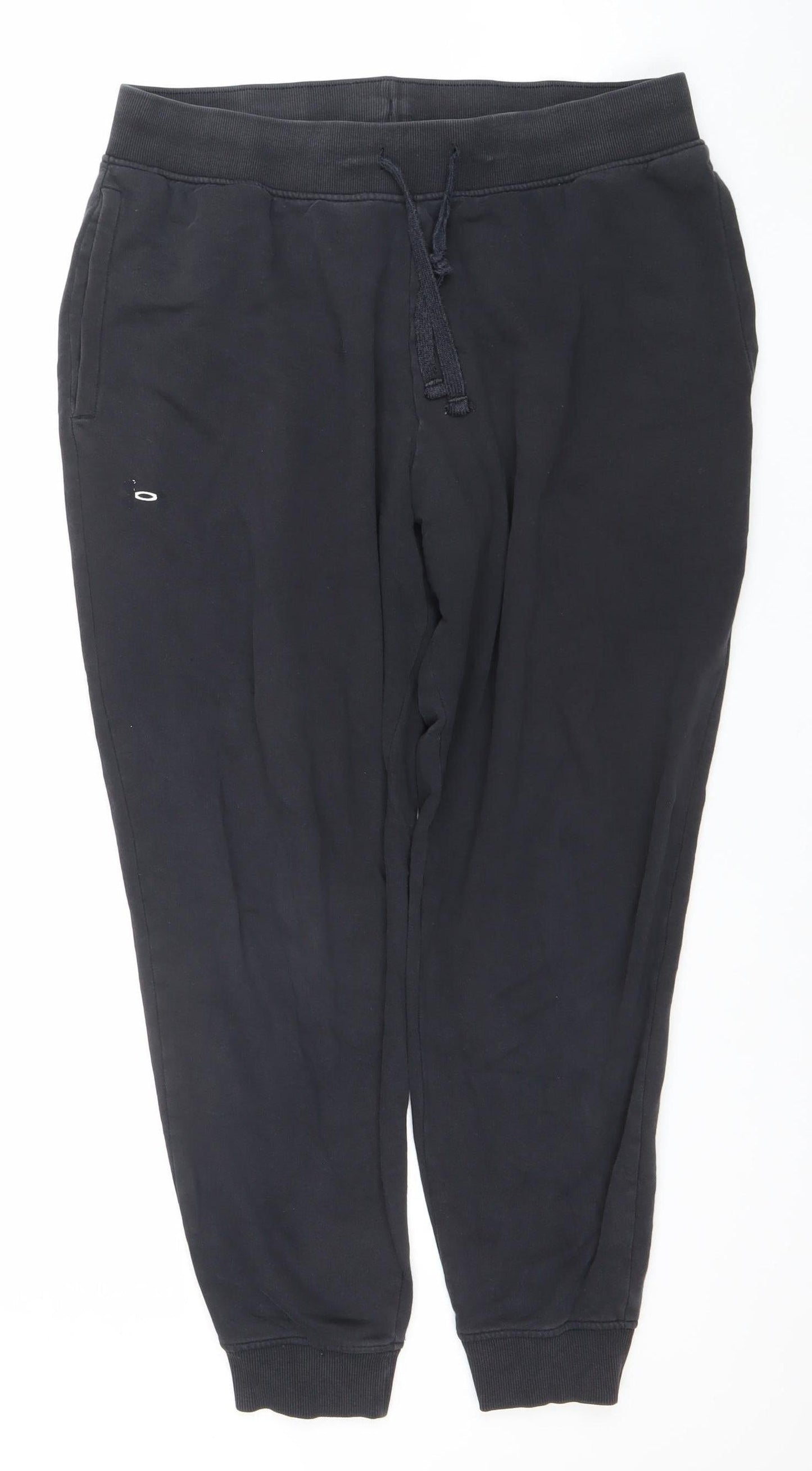 Mens UK Size M ARMANI Regular Fit Jogger Black Trousers