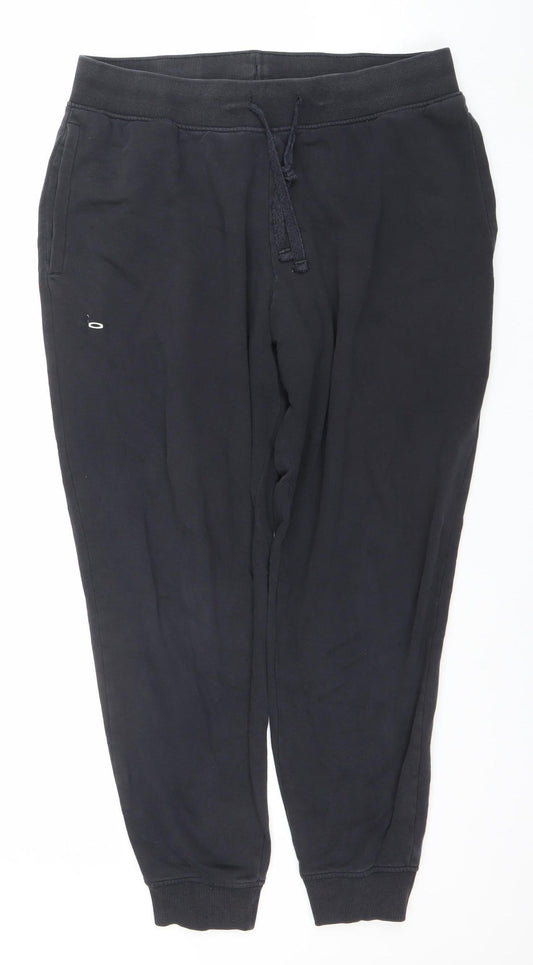 Mens UK Size M ARMANI Regular Fit Jogger Black Trousers