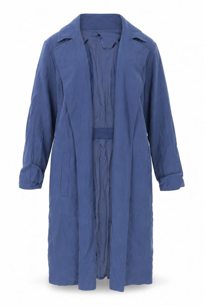 Womens UK Size L Dunnes Blue Trench Coat