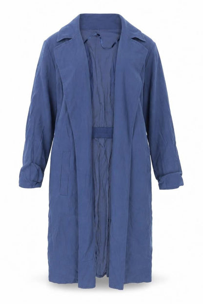 Womens UK Size L Dunnes Blue Trench Coat