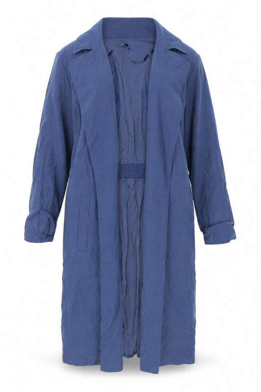 Womens UK Size L Dunnes Blue Trench Coat