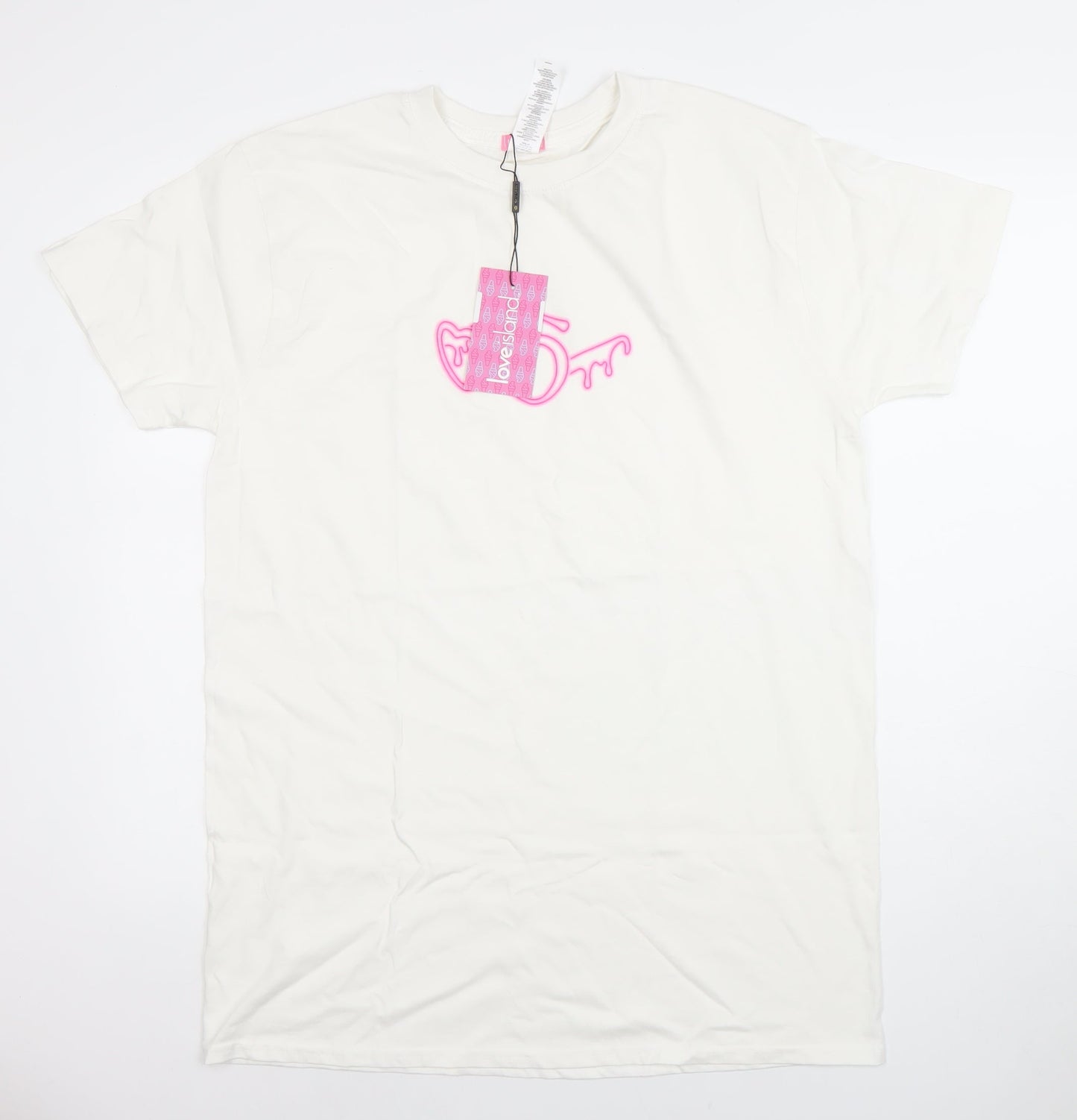 Womens UK Size S Love Island T-Shirt Dress