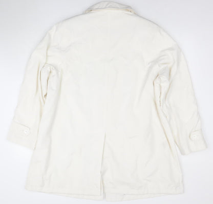 Womens UK Size 24 YAZZ White Rain Coat