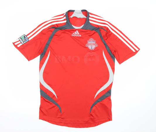 Adidas Men’s Red Toronto FC Football Shirt M Short Sleeve Athletic Top