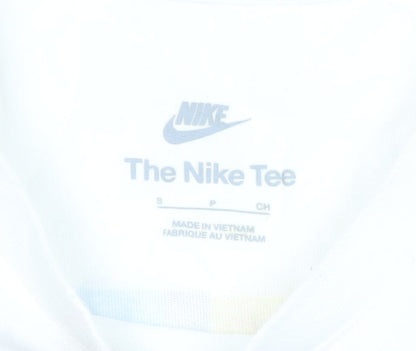 Nike Men's White Graphic Retro Sports T-Shirt Size S