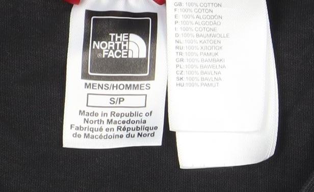 The North Face Men's Black Long Sleeve Logo Cotton T-Shirt Size S