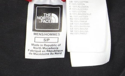 The North Face Men's Black Long Sleeve Logo Cotton T-Shirt Size S