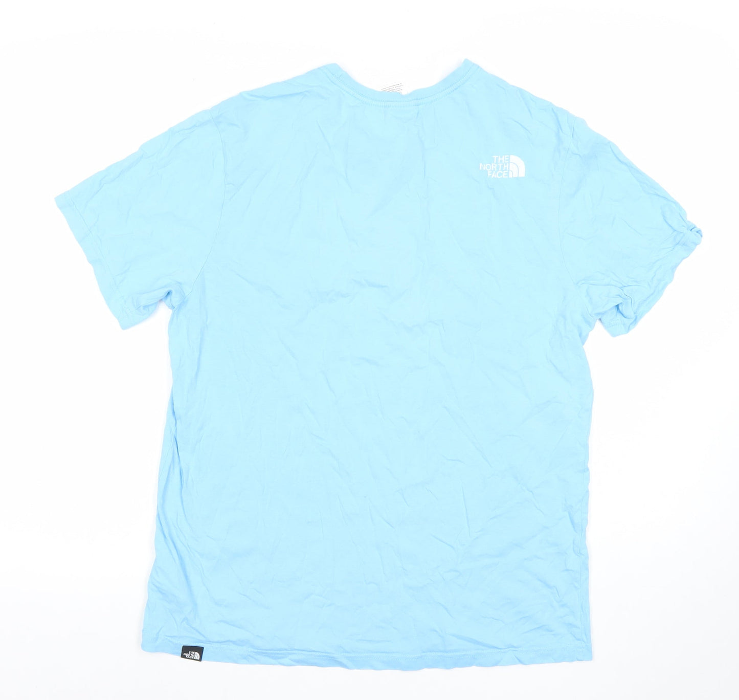 The North Face Men's Blue Cotton Graphic Outdoor T-Shirt M