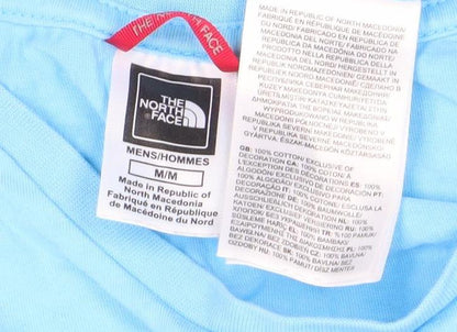 The North Face Men's Blue Cotton Graphic Outdoor T-Shirt M