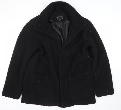 Womens UK Size 14 Brave Soul Black Overcoat