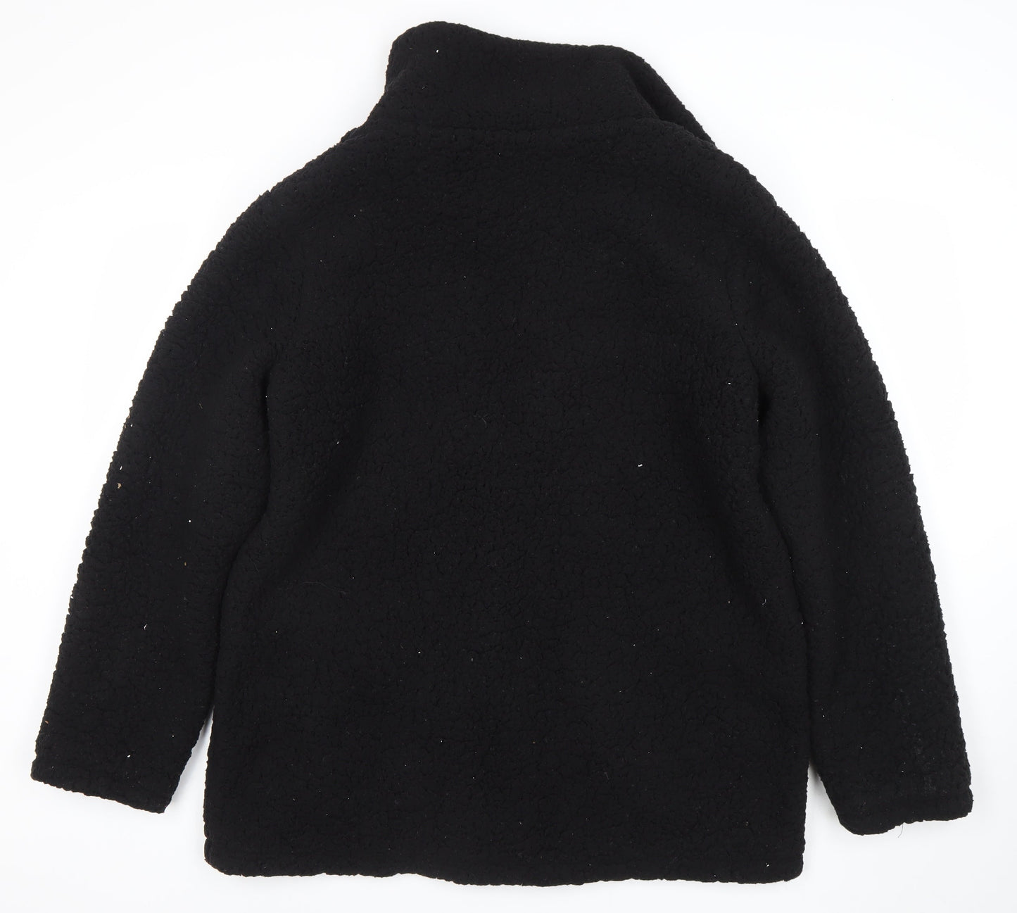 Womens UK Size 14 Brave Soul Black Overcoat