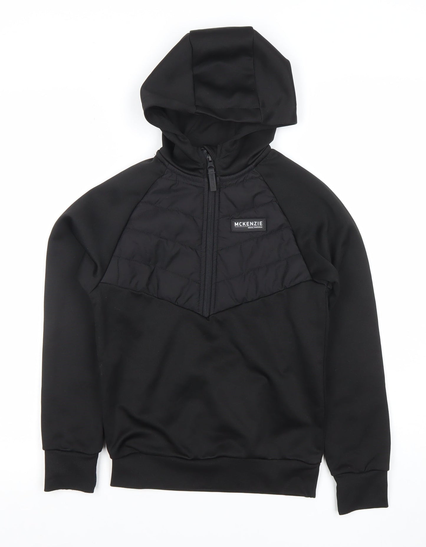 Boys UK Size 8-10 Years McKenzie Black Pullover Hoodie
