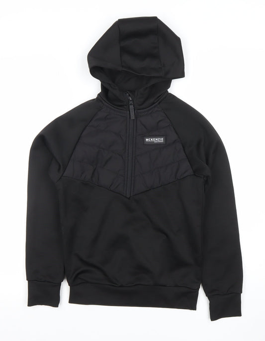 Boys UK Size 8-10 Years McKenzie Black Pullover Hoodie