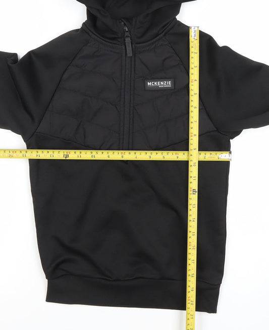 Boys UK Size 8-10 Years McKenzie Black Pullover Hoodie