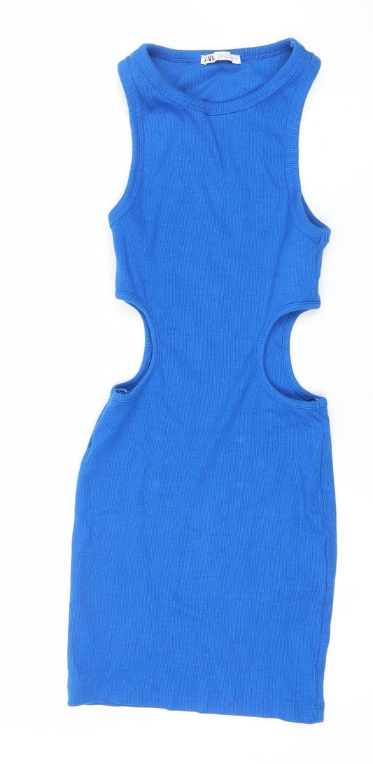 Womens UK Size S Zara Bodycon Dress