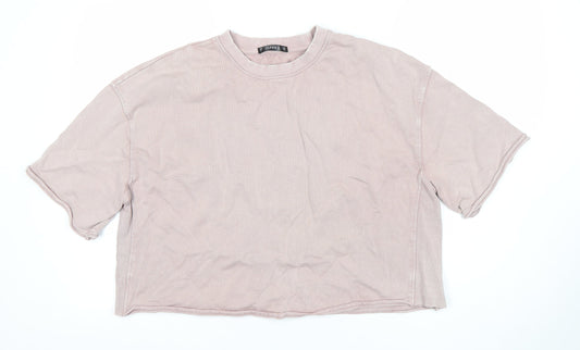 Dunnes Women’s Pink Cotton Relaxed Fit Short Sleeve T-Shirt M