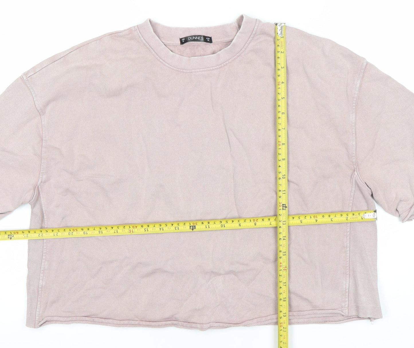 Dunnes Women’s Pink Cotton Relaxed Fit Short Sleeve T-Shirt M