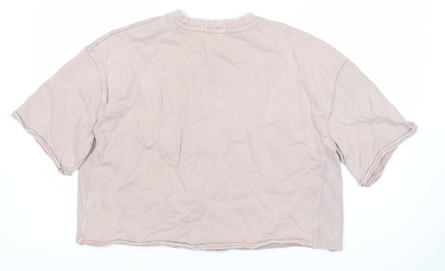 Dunnes Women’s Pink Cotton Relaxed Fit Short Sleeve T-Shirt M