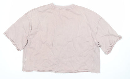 Dunnes Women’s Pink Cotton Relaxed Fit Short Sleeve T-Shirt M