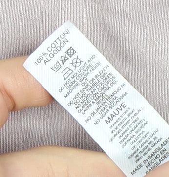 Dunnes Women’s Pink Cotton Relaxed Fit Short Sleeve T-Shirt M