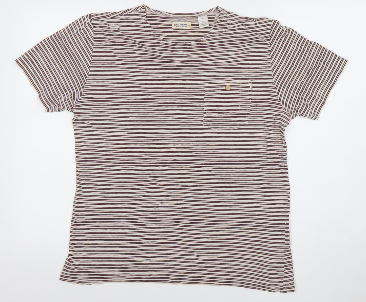 Mens UK Size XS Farah Beige  T-Shirt
