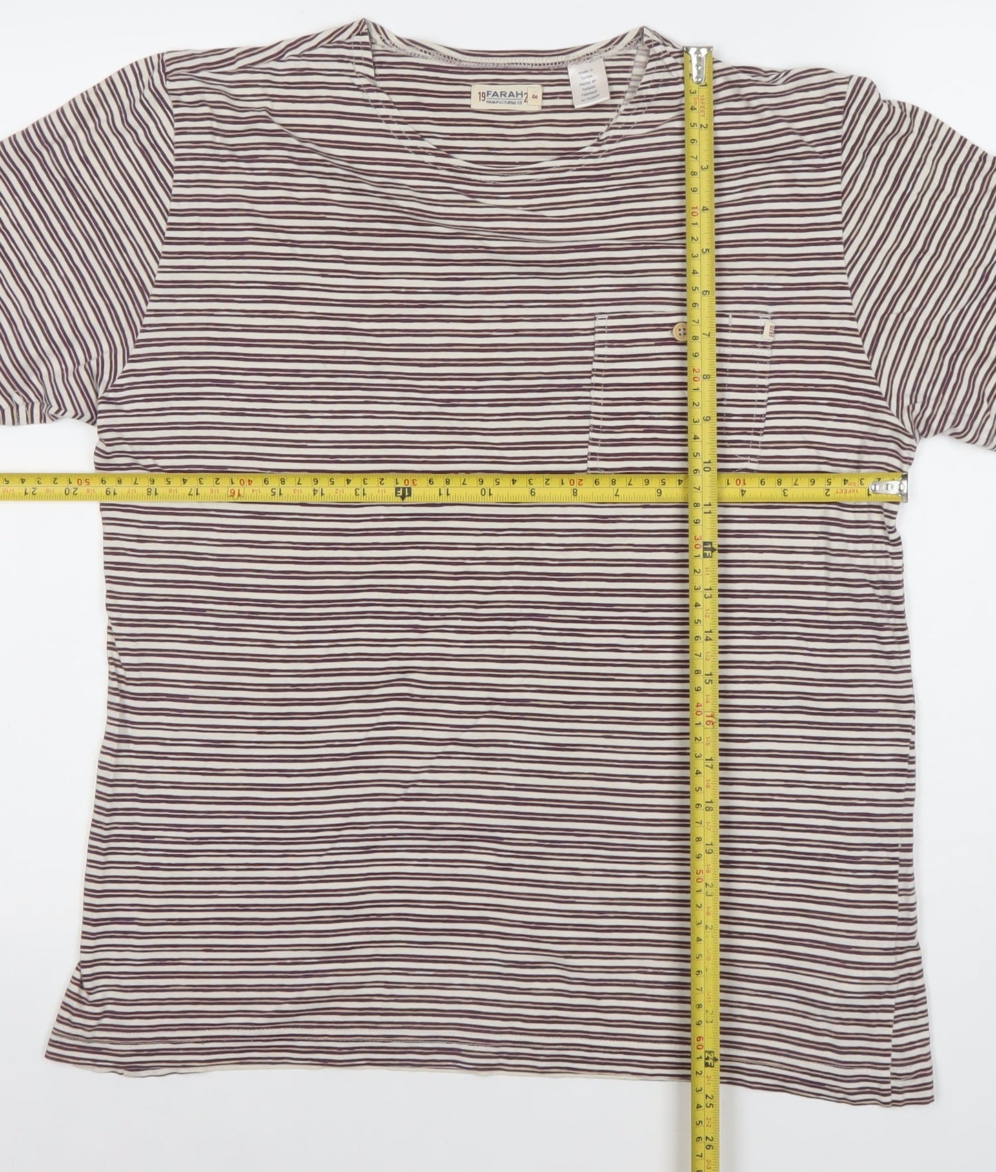 Mens UK Size XS Farah Beige  T-Shirt