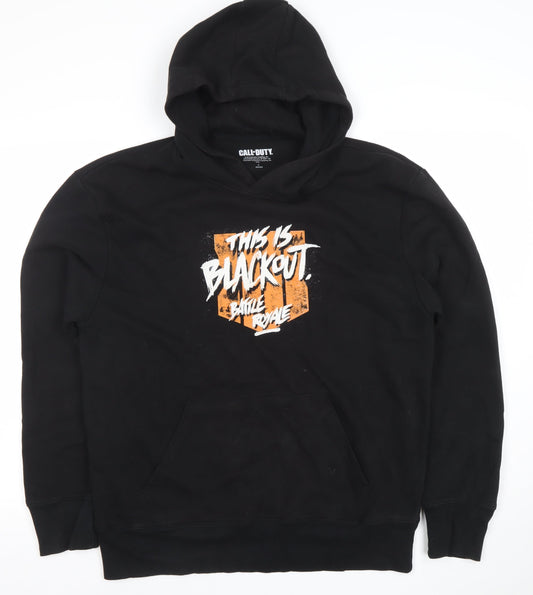 Mens UK Size L Call of Duty Black Pullover Hoodie