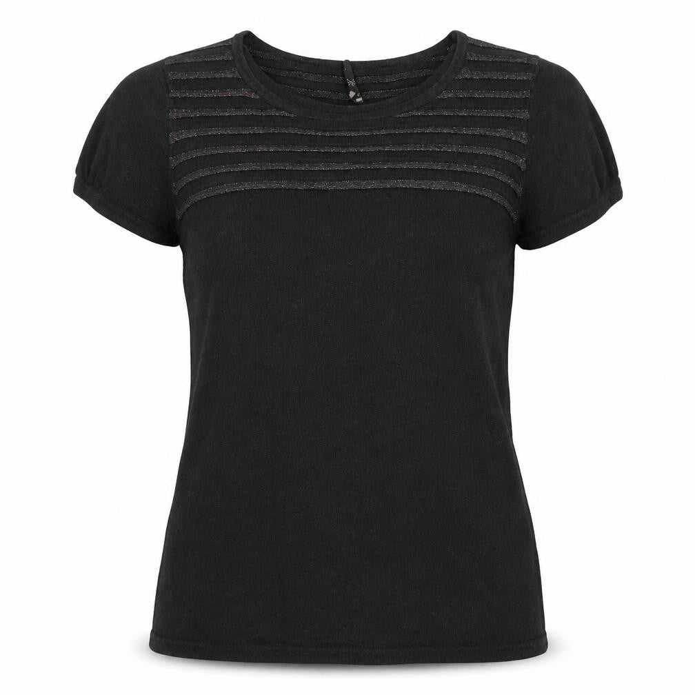 Womens UK Size 10 Topshop Black Basic T-Shirt