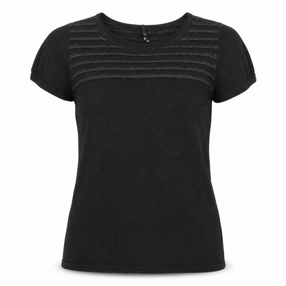 Womens UK Size 10 Topshop Black Basic T-Shirt