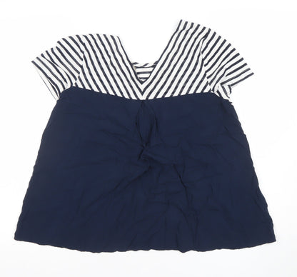Womens UK Size 12 Marks and Spencer Blue Basic T-Shirt