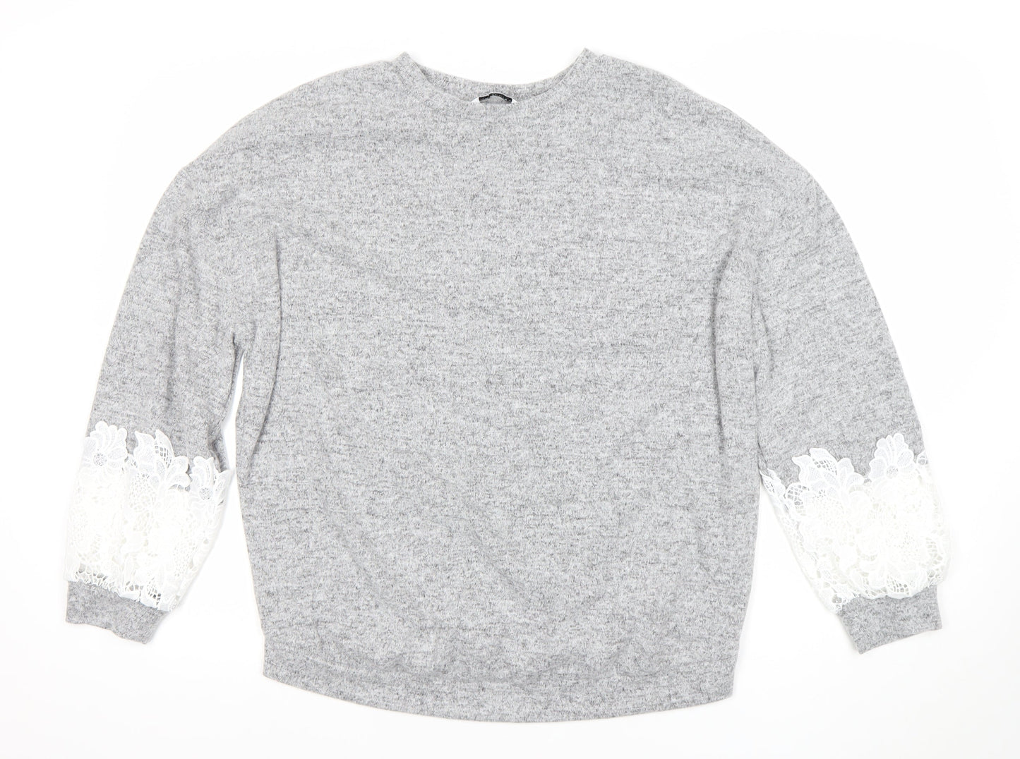 Womens UK Size 12 Dorothy Perkins Grey Pullover Jumper