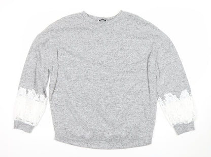 Womens UK Size 12 Dorothy Perkins Grey Pullover Jumper