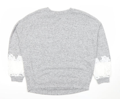 Womens UK Size 12 Dorothy Perkins Grey Pullover Jumper
