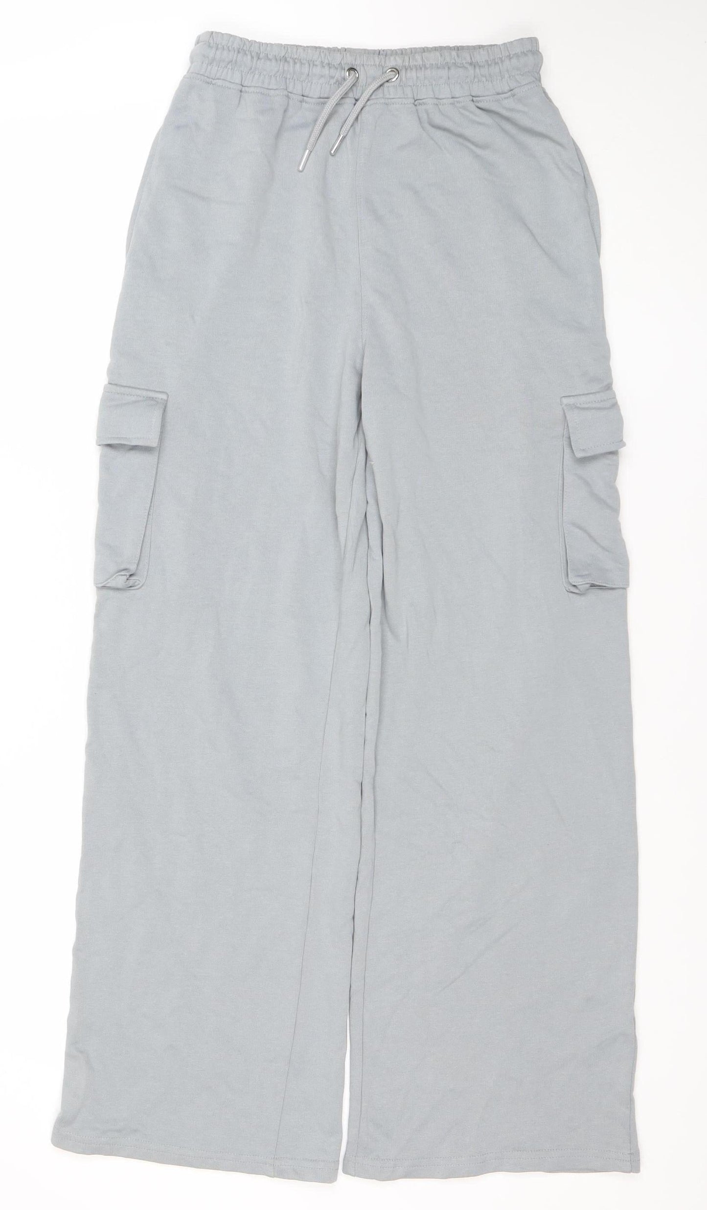 Boohoo Women Grey M Jogger Activewear Trousers with Elastic Waist and Pockets