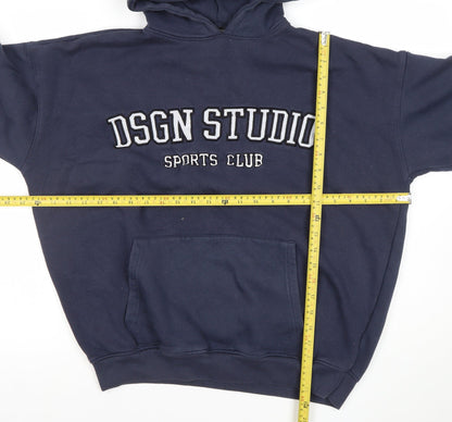 Boohoo Women's Navy DSGN Studio Hoodie Size S Pullover Sweatshirt