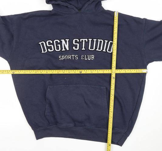 Boohoo Women's Navy DSGN Studio Hoodie Size S Pullover Sweatshirt