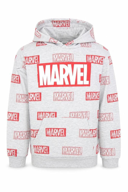 Boys UK Size 9-10 Years Marvel Grey Pullover Hoodie