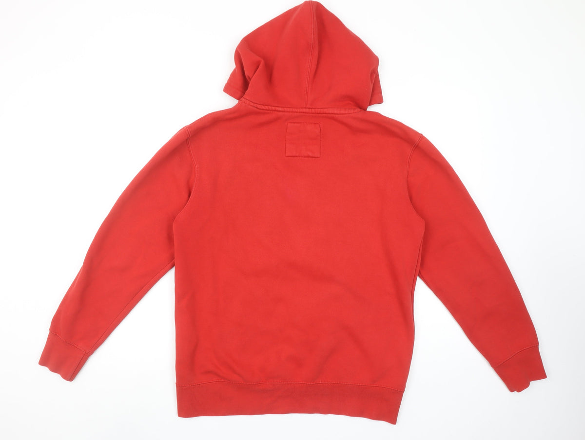 Womens UK Size S Pull & Bear Red Pullover Hoodie