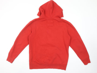 Womens UK Size S Pull & Bear Red Pullover Hoodie