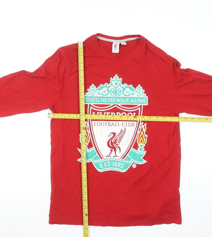 Liverpool FC Red Long Sleeve Cotton Men's Pyjama Top Size S