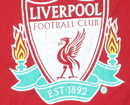 Liverpool FC Red Long Sleeve Cotton Men's Pyjama Top Size S