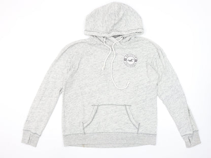 Mens UK Size L Hollister Grey Pullover Hoodie