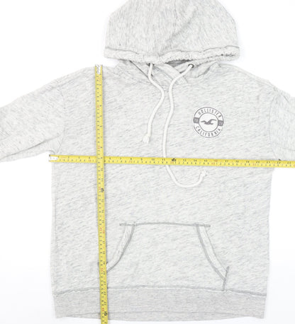 Mens UK Size L Hollister Grey Pullover Hoodie