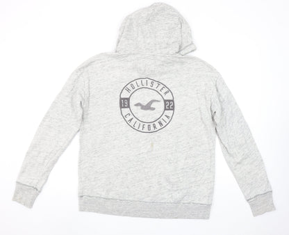 Mens UK Size L Hollister Grey Pullover Hoodie