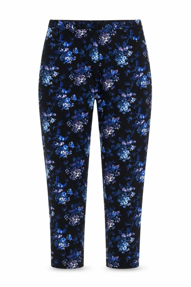 Womens UK Size 10 Oasis Slim Fit Casual Business Travel Blue Trousers