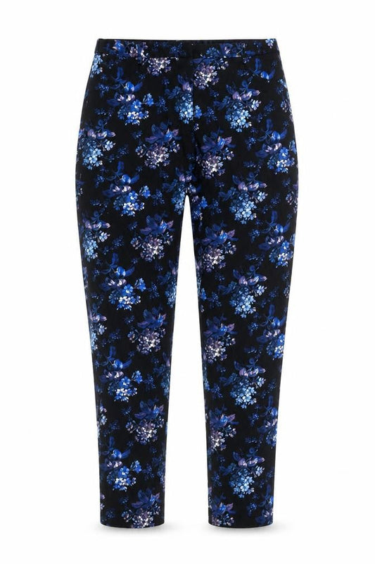 Womens UK Size 10 Oasis Slim Fit Casual Business Travel Blue Trousers